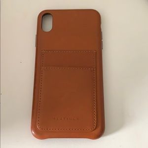 Leather iphone xs max case with card holder